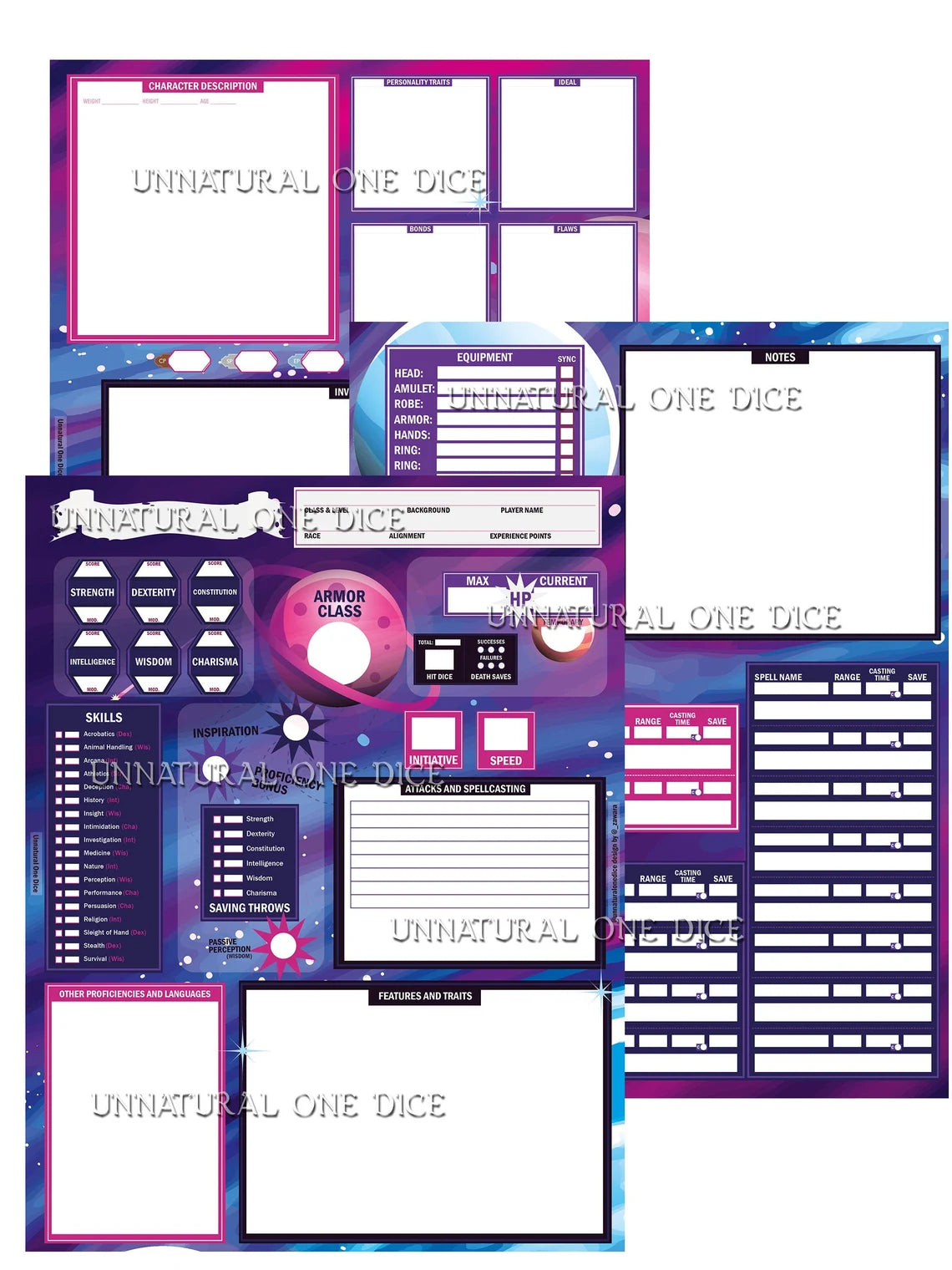 Startouched - Digital Character Sheet for D&D5E